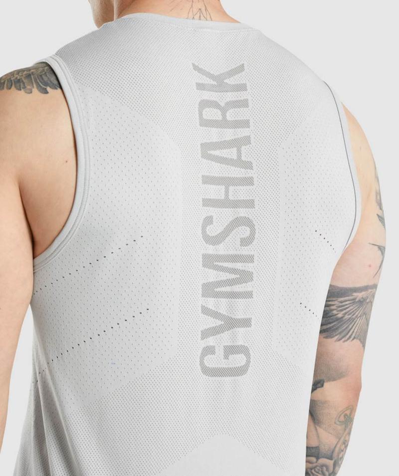 Gymshark Apex Ujjatlan Póló Férfi Világos Szürke Szürke  Hungary |  WIFJE-6384