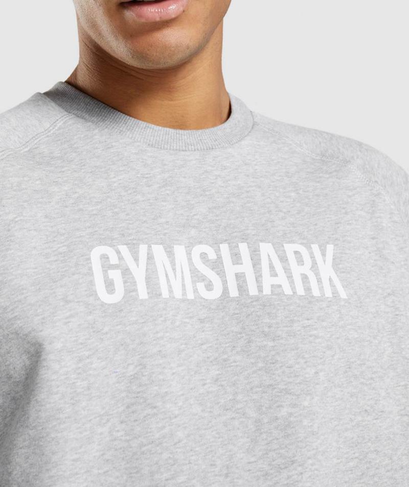 Gymshark Apollo Crew Pulóver Férfi Világos Szürke  Hungary |  RVYDX-6432