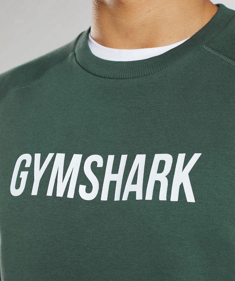 Gymshark Apollo Crew T-Shirts Férfi Zöld  Hungary |  TOPWL-9274