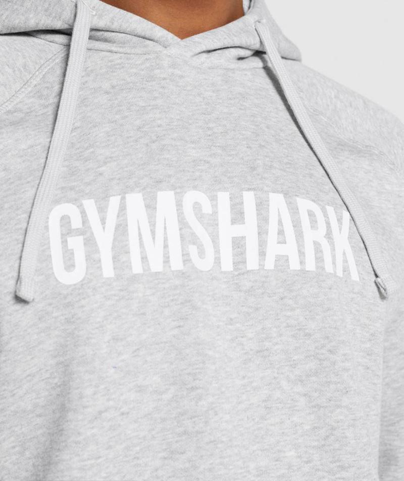 Gymshark Apollo Kapucnis Pulóver Férfi Világos Szürke  Hungary |  DFGJE-3607