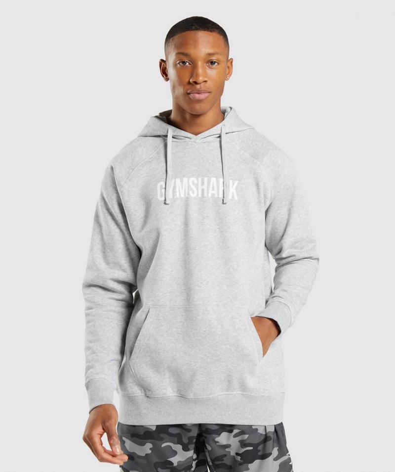 Gymshark Apollo Kapucnis Pulóver Férfi Világos Szürke  Hungary |  DFGJE-3607