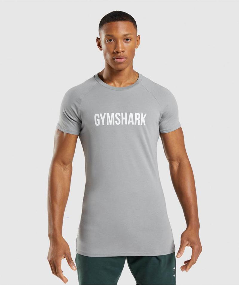 Gymshark Apollo T-Shirts Férfi Szürke  Hungary |  BVZLQ-4902