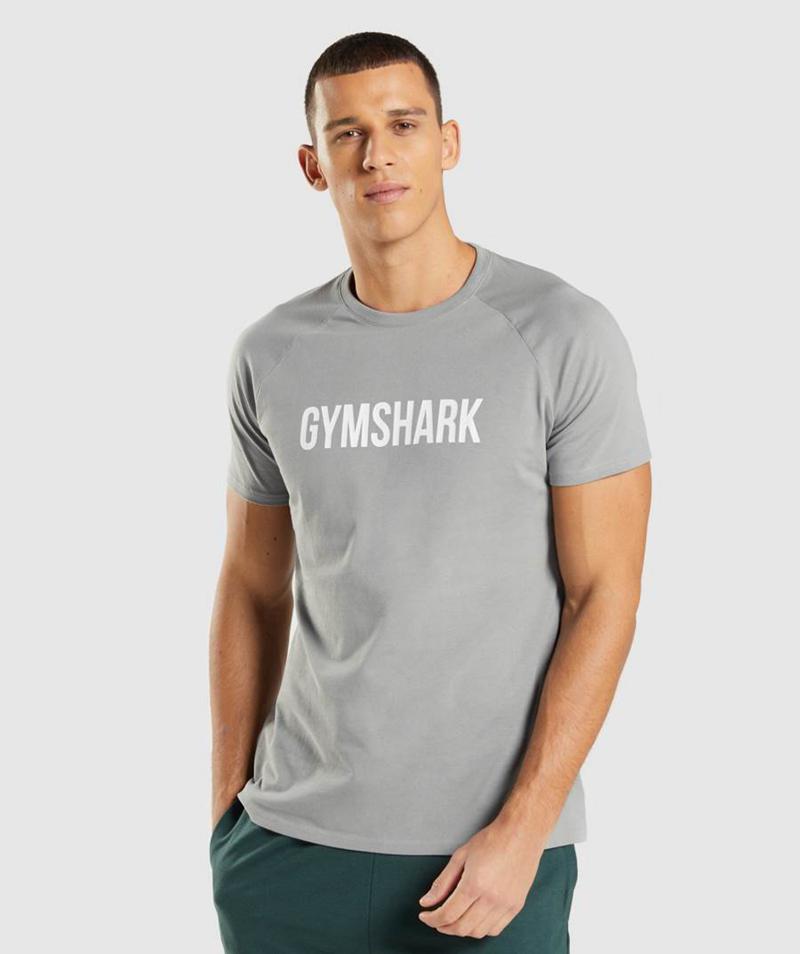 Gymshark Apollo T-Shirts Férfi Szürke  Hungary |  RPSOJ-7439