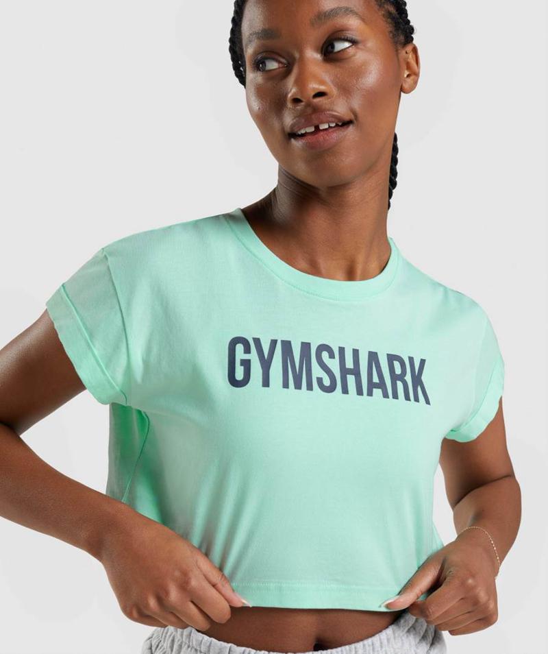 Gymshark Apollo Vágott Felsők Női Kék  Hungary |  IKXDH-8502