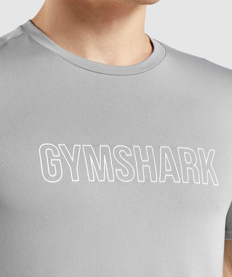 Gymshark Arrival Grafika T-Shirts Férfi Szürke  Hungary |  DFIBJ-7084