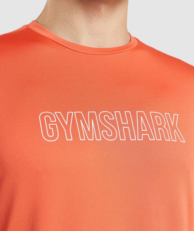 Gymshark Arrival Grafika T-Shirts Férfi Narancssárga  Hungary |  ZMOWP-0874