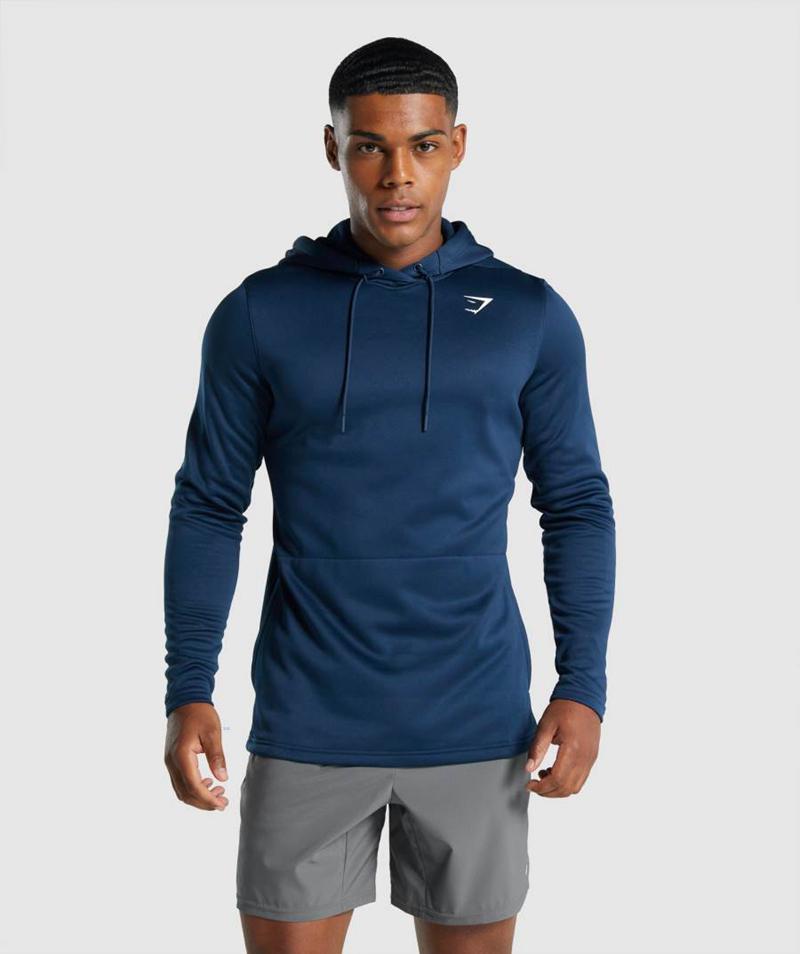 Gymshark Arrival Kapucnis Pulóver Férfi Sötétkék  Hungary |  AUBQV-6735