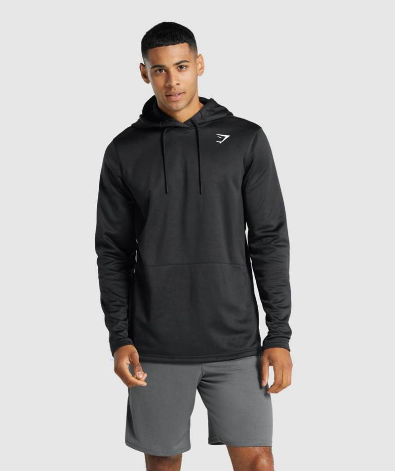 Gymshark Arrival Kapucnis Pulóver Férfi Fekete  Hungary |  DANVT-1325