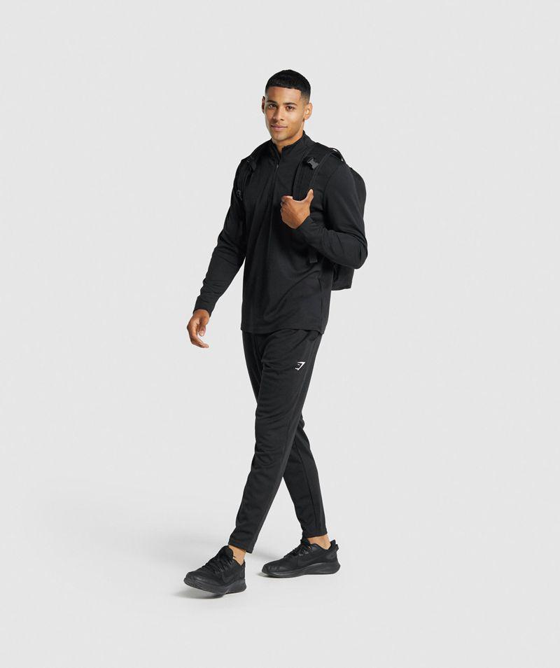 Gymshark Arrival Knit Jogger Nadrág Férfi Fekete  Hungary |  IZSOL-0796