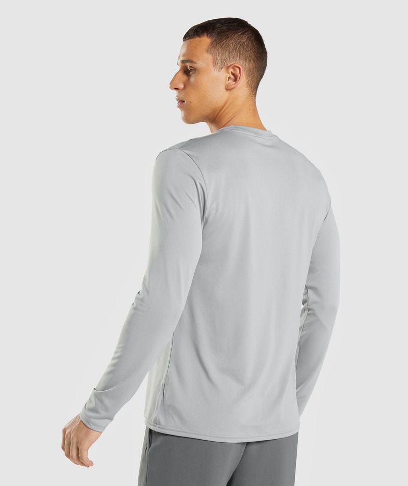 Gymshark Arrival Long Sleeve T-Shirts Férfi Szürke  Hungary |  BJRFH-2894