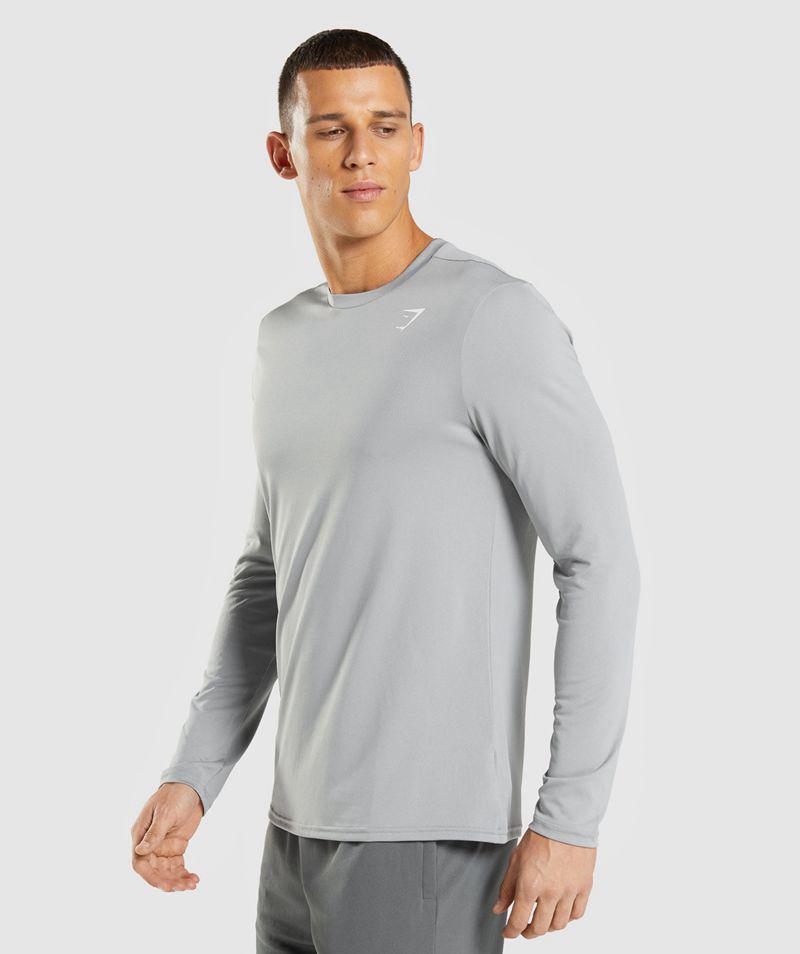 Gymshark Arrival Long Sleeve T-Shirts Férfi Szürke  Hungary |  BJRFH-2894