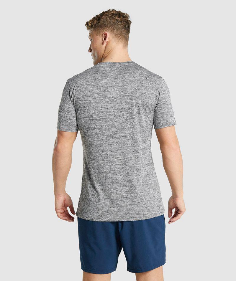 Gymshark Arrival Marl T-Shirts Férfi Szürke  Hungary |  CWYIL-1740