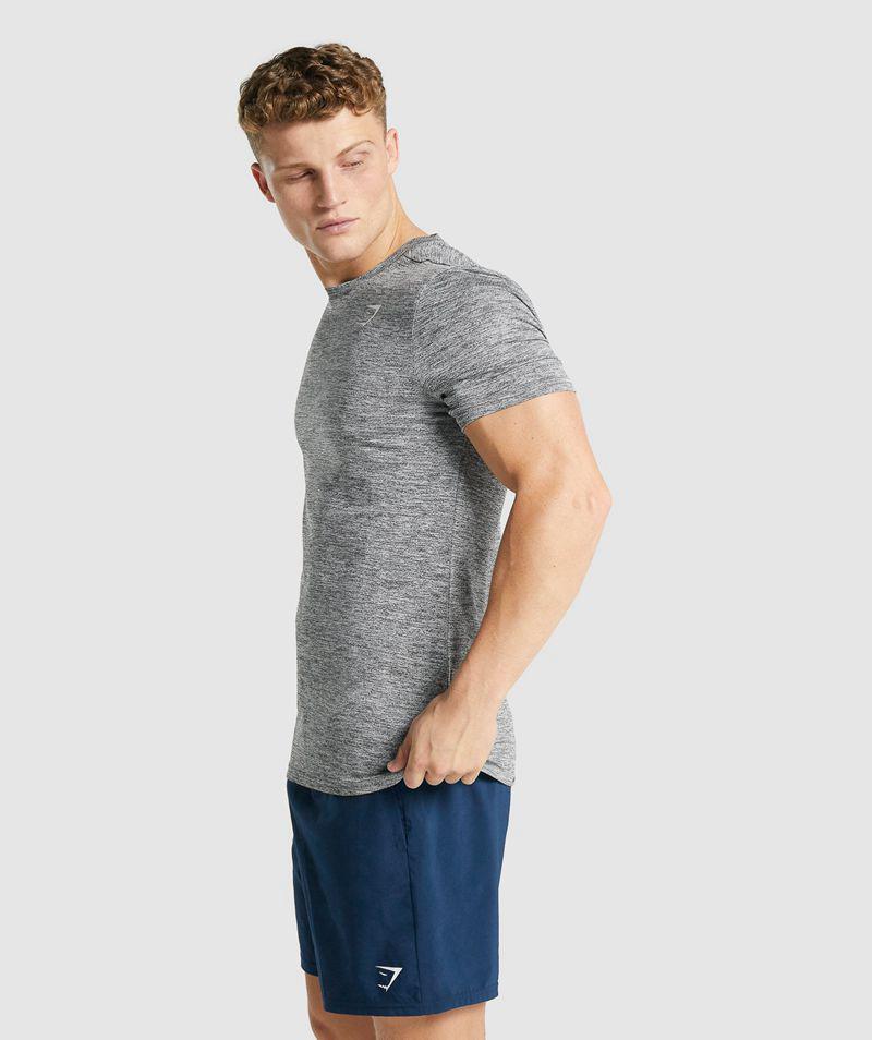 Gymshark Arrival Marl T-Shirts Férfi Szürke  Hungary |  CWYIL-1740