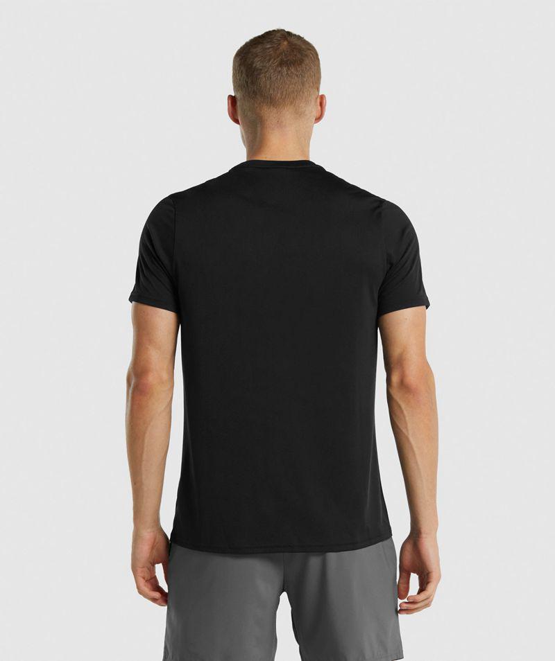 Gymshark Arrival Regular Fit T-Shirts Férfi Fekete  Hungary |  DAFWL-8269