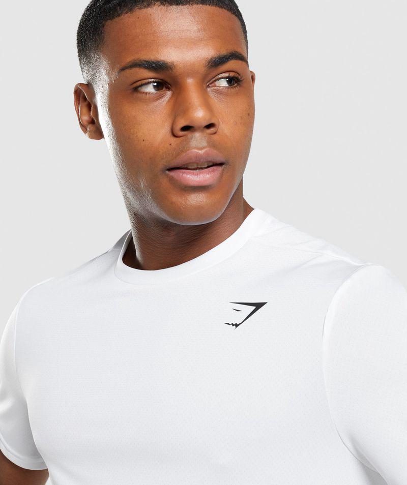 Gymshark Arrival Regular Fit T-Shirts Férfi Fehér  Hungary |  IDLZK-9812