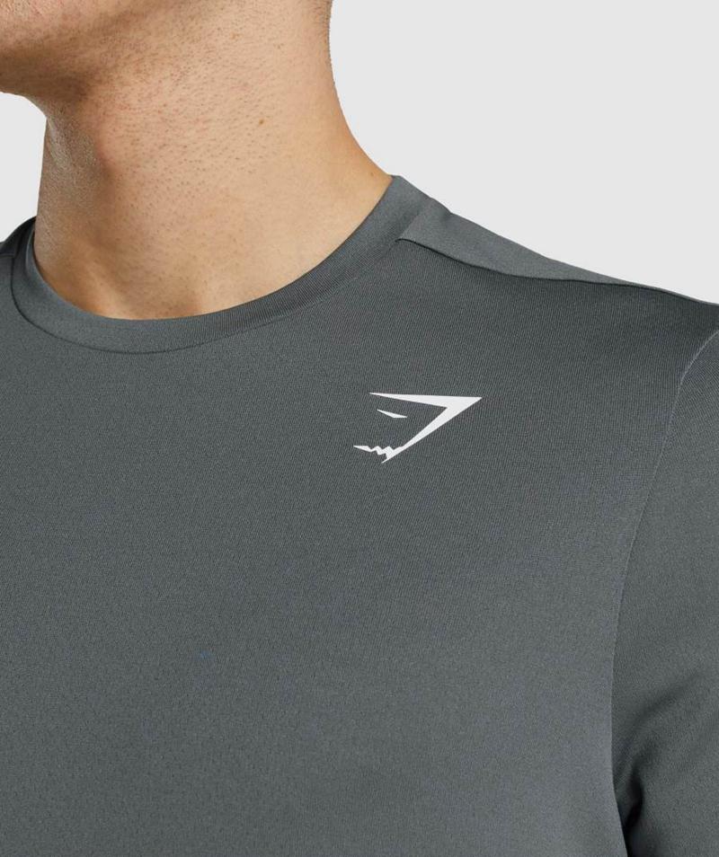 Gymshark Arrival Regular Fit T-Shirts Férfi Mélyszürke  Hungary |  ROGTZ-7648