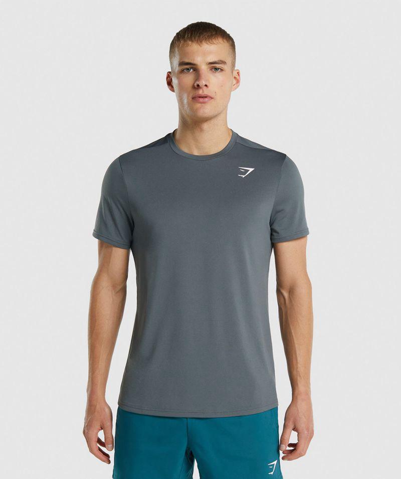 Gymshark Arrival Regular Fit T-Shirts Férfi Szürke  Hungary |  SUTWB-3256