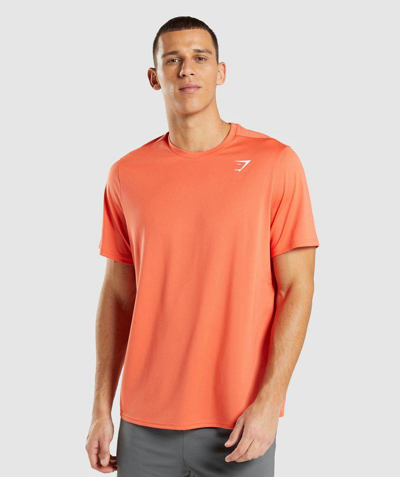 Gymshark Arrival Regular Fit T-Shirts Férfi Narancssárga  Hungary |  TUJXF-6859