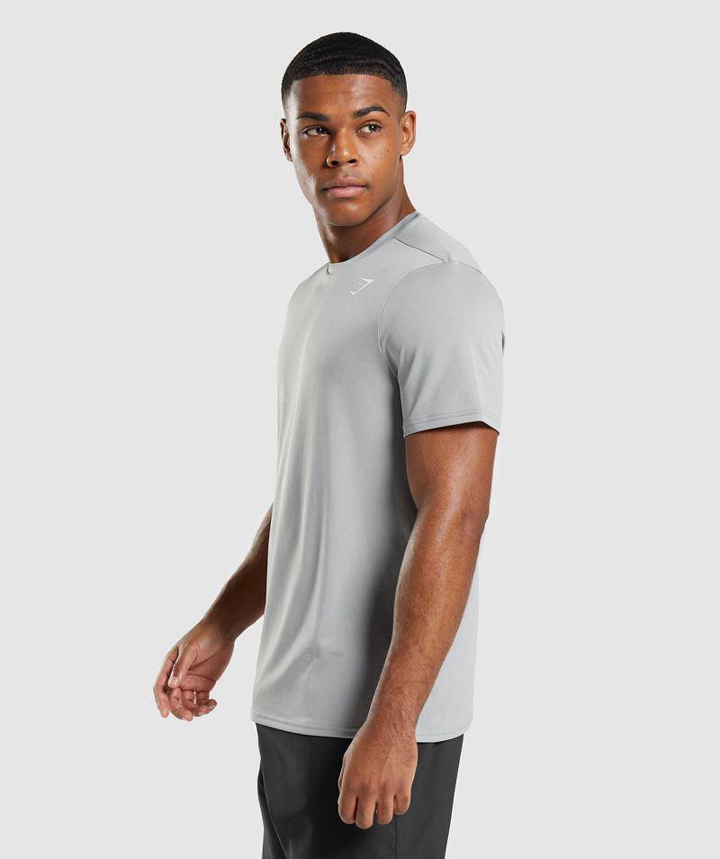 Gymshark Arrival Regular Fit T-Shirts Férfi Szürke  Hungary |  XZUTN-7025