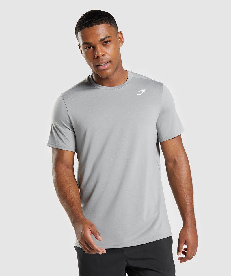 Gymshark Arrival Regular Fit T-Shirts Férfi Szürke  Hungary |  XZUTN-7025