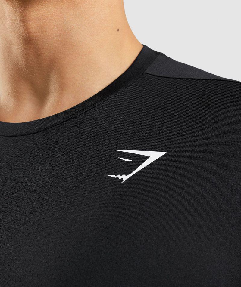 Gymshark Arrival T-Shirts Férfi Fekete  Hungary |  XNGPC-9586