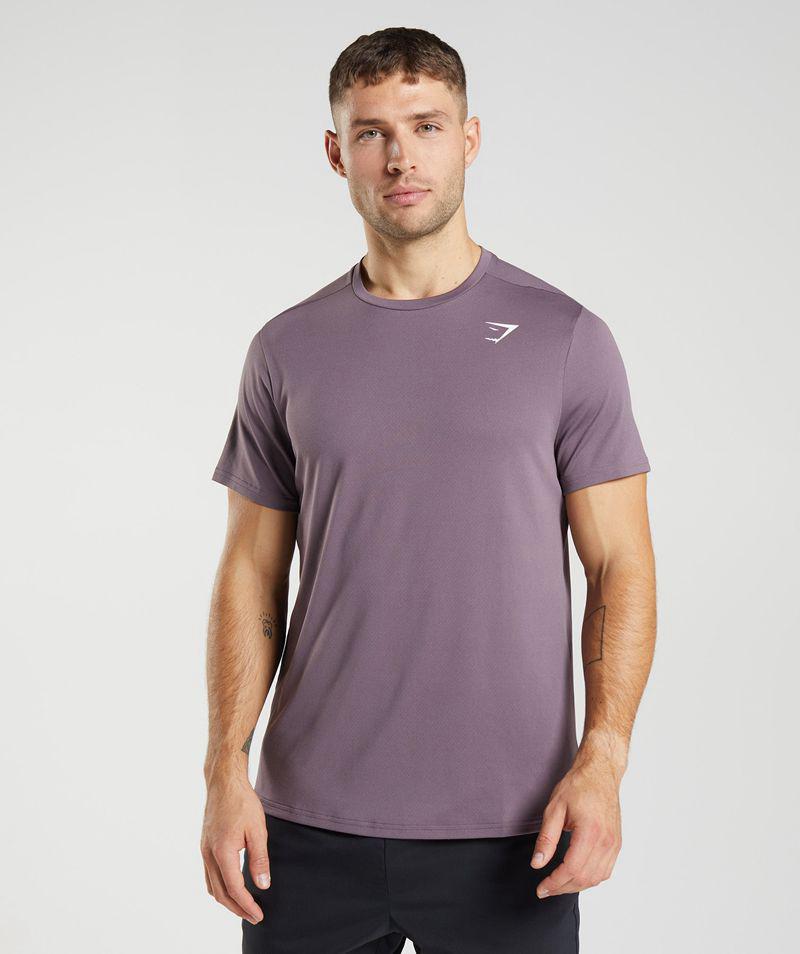 Gymshark Arrival T-Shirts Férfi Lila  Hungary |  RWHZN-0714