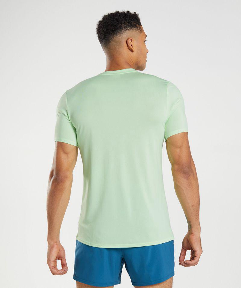 Gymshark Arrival T-Shirts Férfi Menta  Hungary |  FWLXD-0368