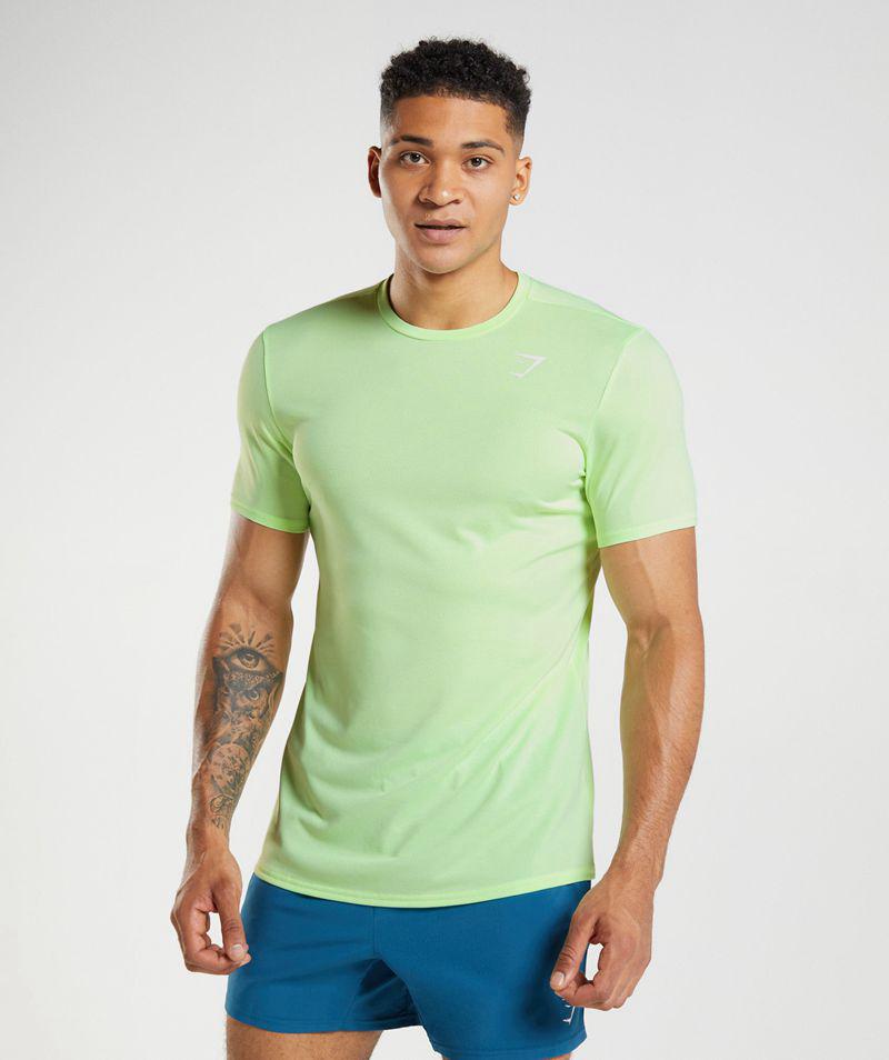 Gymshark Arrival T-Shirts Férfi Menta  Hungary |  FWLXD-0368