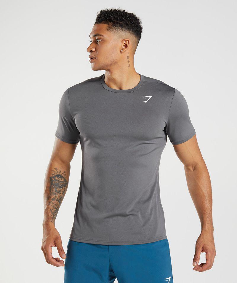 Gymshark Arrival T-Shirts Férfi Szürke  Hungary |  XOAKI-5893