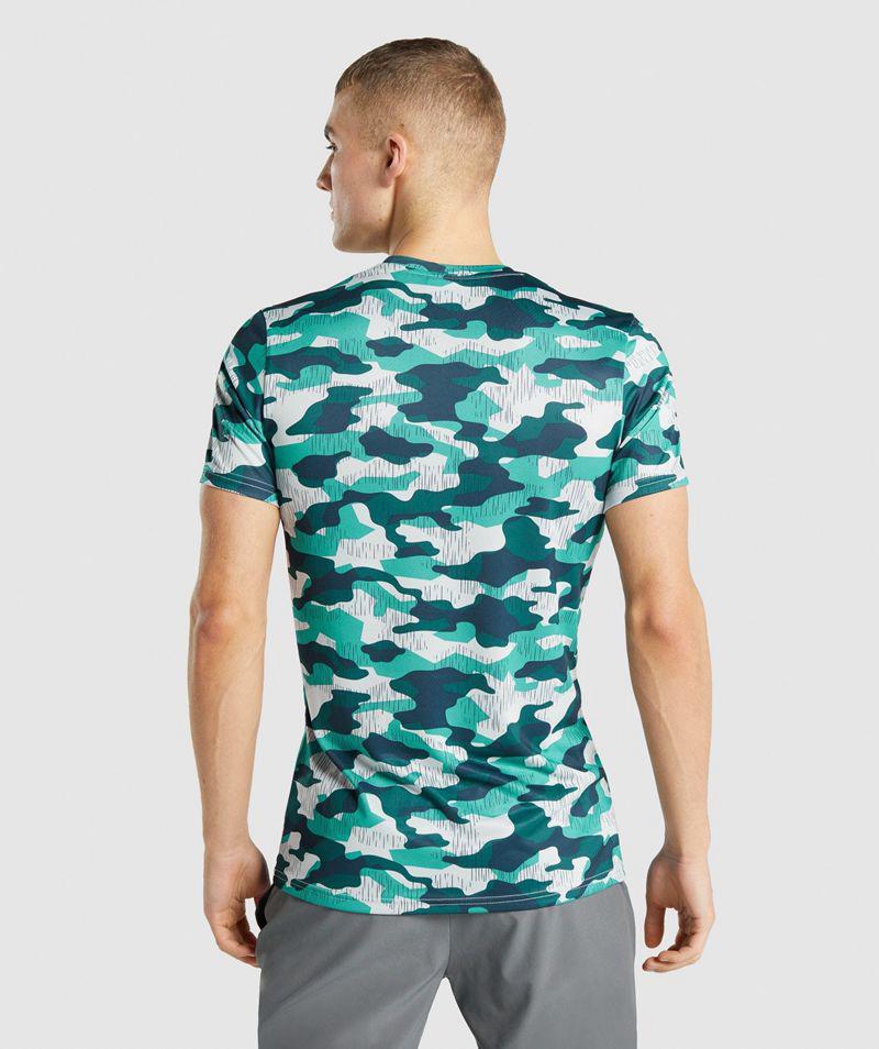 Gymshark Arrival T-Shirts Férfi Türkiz  Hungary |  IUXOD-9412