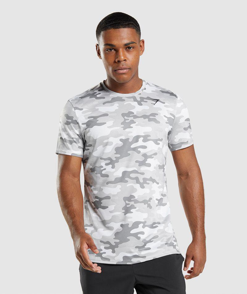 Gymshark Arrival T-Shirts Férfi Világos Szürke  Hungary |  SIAUM-9635