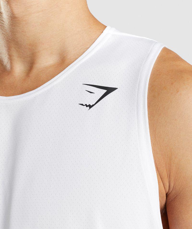 Gymshark Arrival Ujjatlan Póló Férfi Fehér  Hungary |  HEKTM-4276