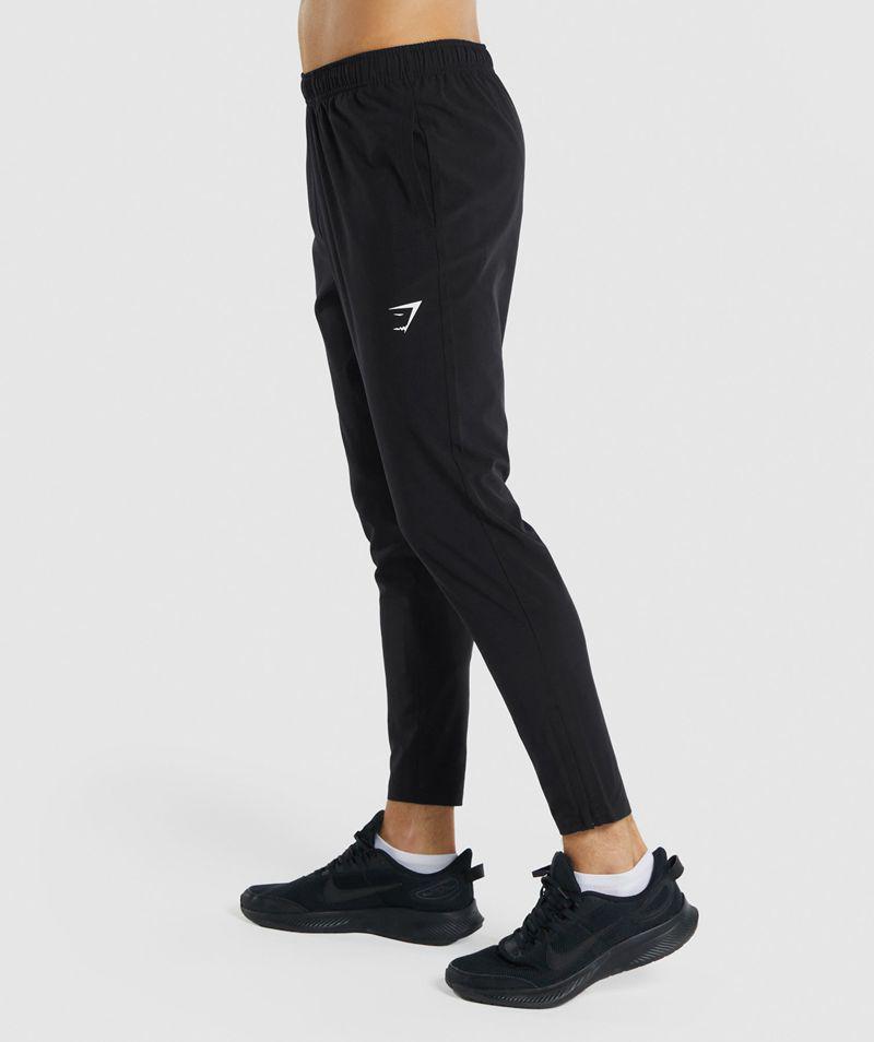 Gymshark Arrival Woven Jogger Nadrág Férfi Fekete  Hungary |  BTZJW-0573