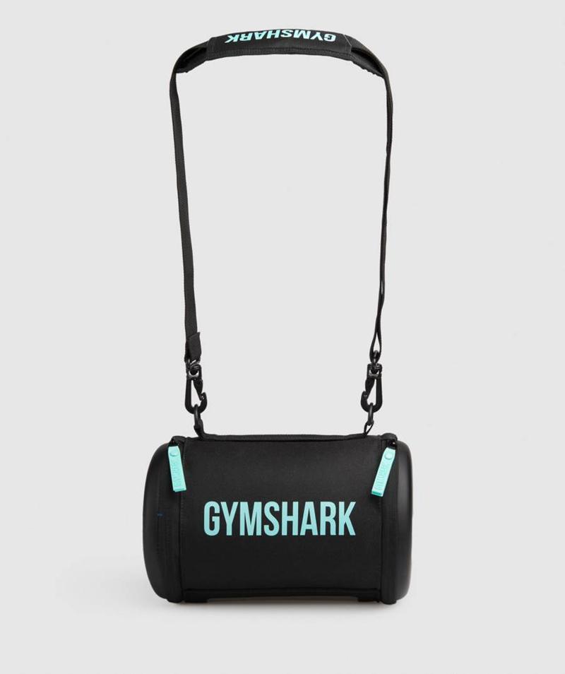 Gymshark Barrel Crossbody Táska Accessories Fekete Kék  Hungary |  WEMHG-1675