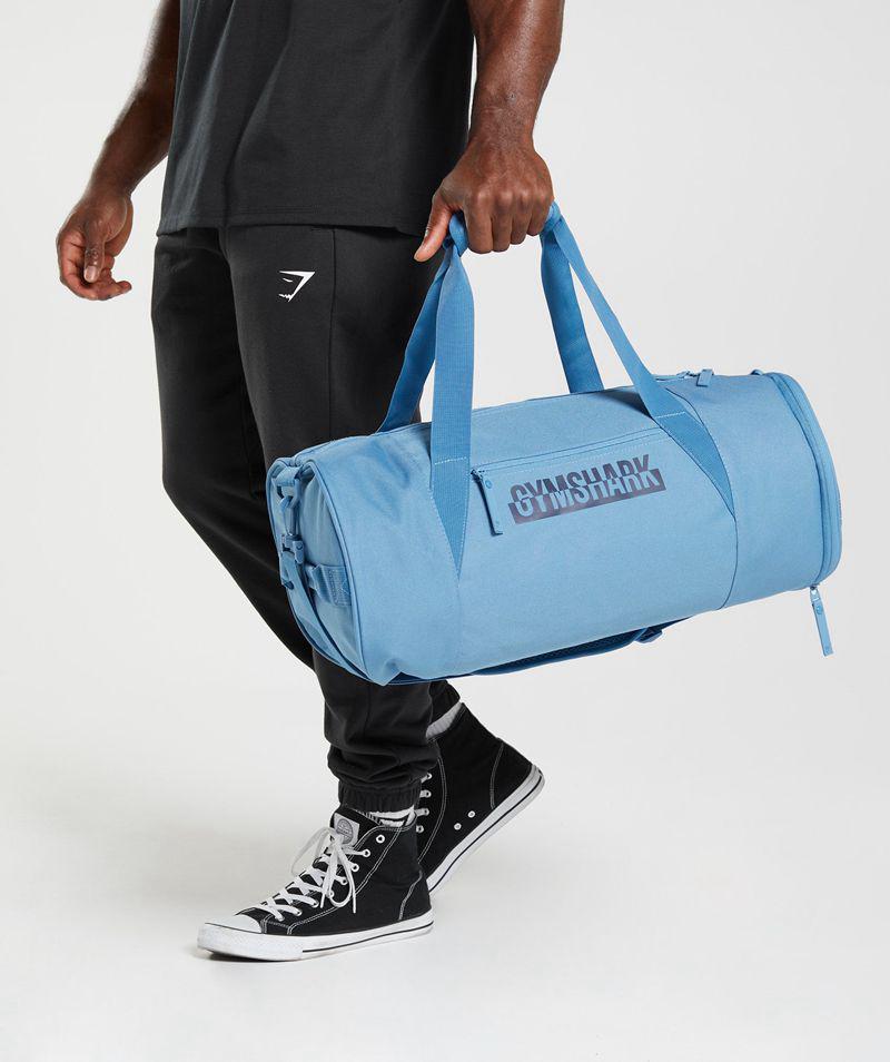 Gymshark Bold Barrel Duffle Táska Accessories Kék  Hungary |  TPCFE-8956