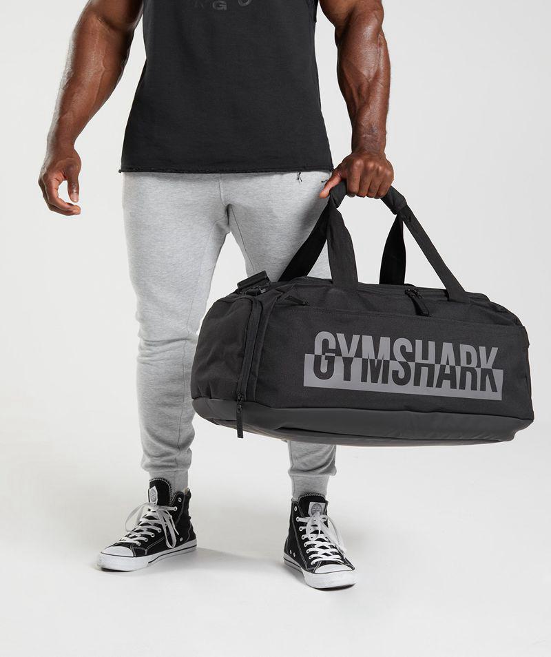 Gymshark Bold Holdall Duffle Táska Accessories Fekete  Hungary |  QAJZI-9145