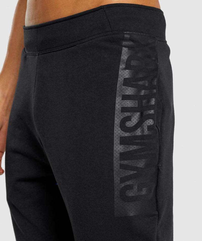 Gymshark Bold Jogger Nadrág Férfi Fekete  Hungary |  VZHKC-9145