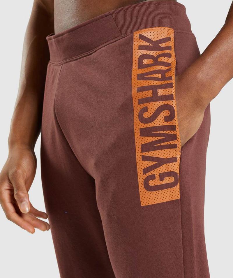 Gymshark Bold Jogger Nadrág Férfi Rózsaszín Barna  Hungary |  PZIVB-6543