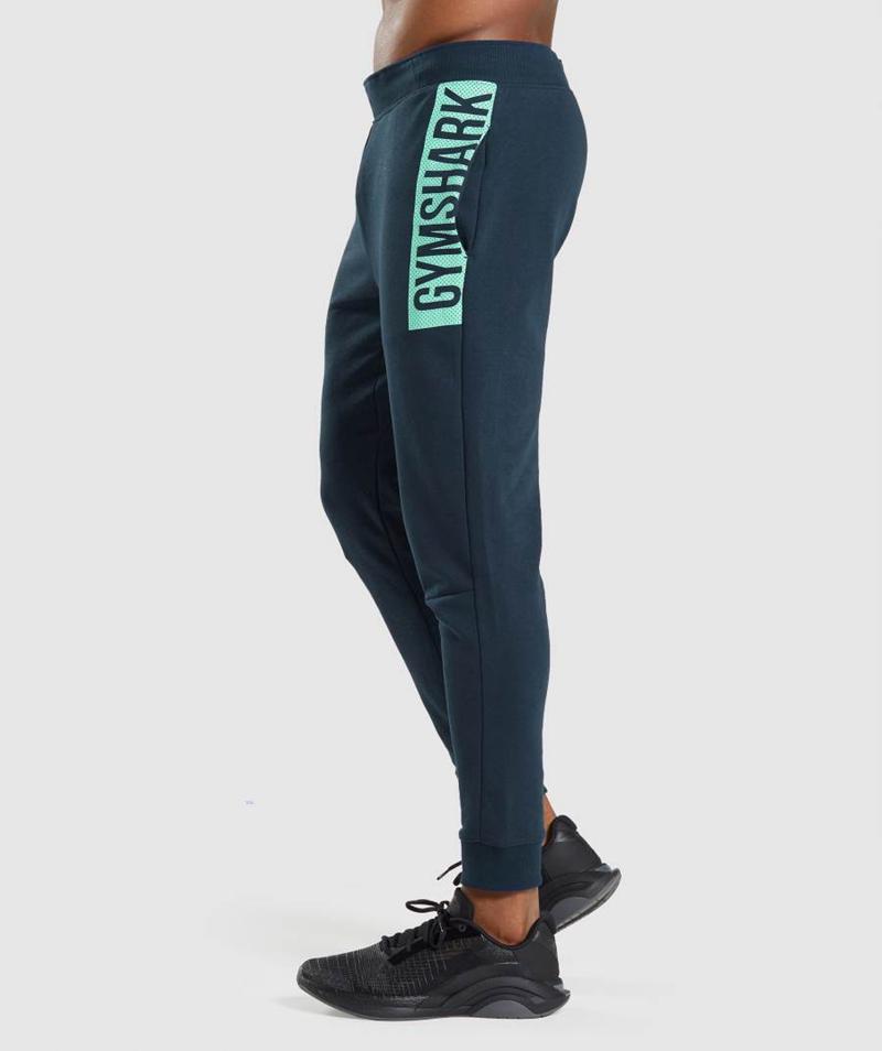 Gymshark Bold Jogger Nadrág Férfi Sötétkék  Hungary |  UFNRS-3768