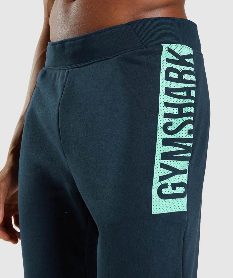 Gymshark Bold Jogger Nadrág Férfi Sötétkék  Hungary |  UFNRS-3768