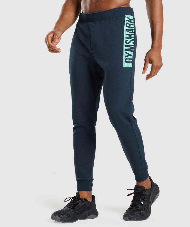 Gymshark Bold Jogger Nadrág Férfi Sötétkék  Hungary |  UFNRS-3768