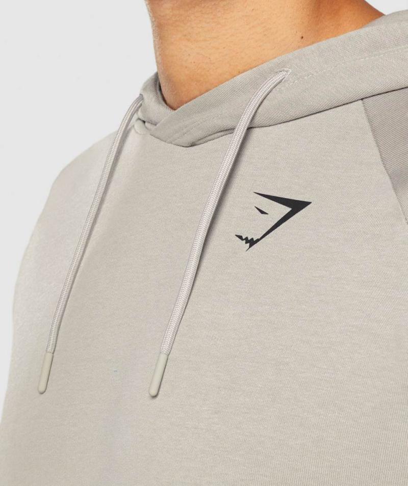 Gymshark Bold Kapucnis Pulóver Férfi Szürke  Hungary |  DULQW-2581