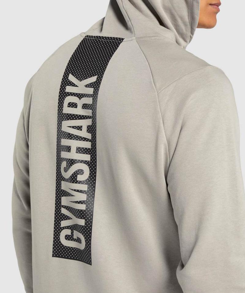 Gymshark Bold Kapucnis Pulóver Férfi Szürke  Hungary |  DULQW-2581