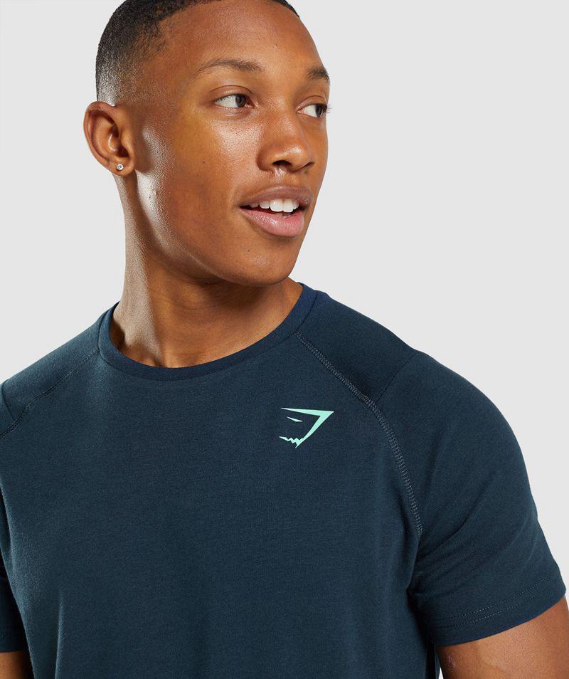 Gymshark Bold T-Shirts Férfi Sötétkék  Hungary |  FRHPO-4916