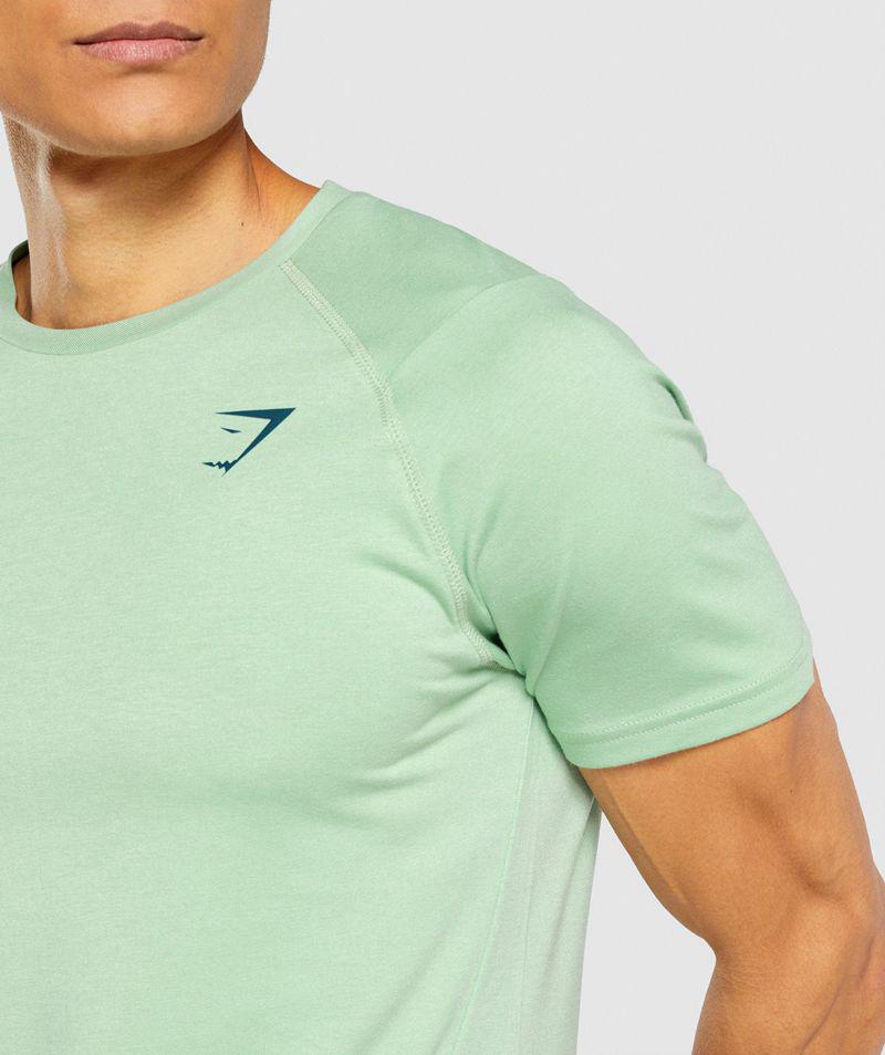 Gymshark Bold T-Shirts Férfi Zöld  Hungary |  UPBIZ-9580