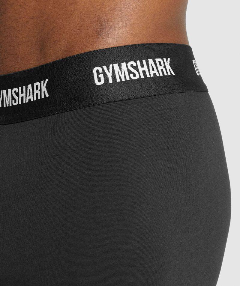 Gymshark Boxers 2pk Fehérnemű Férfi Fekete  Hungary |  QEGXO-7259