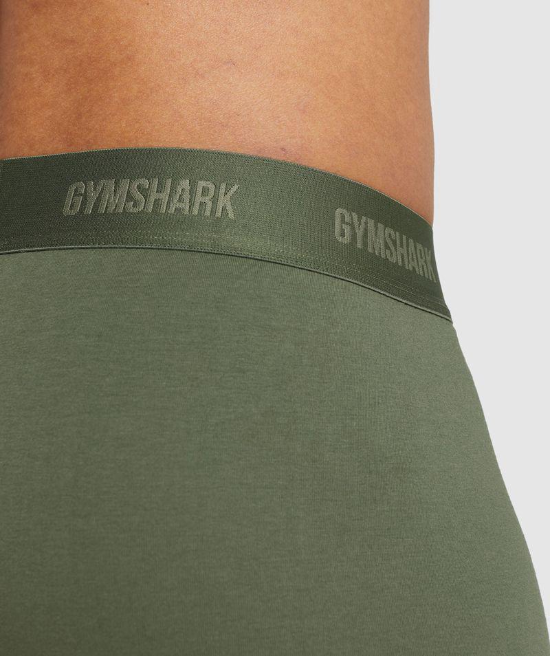 Gymshark Boxers 2pk Fehérnemű Férfi Olivazöld  Hungary |  MWRUS-3761