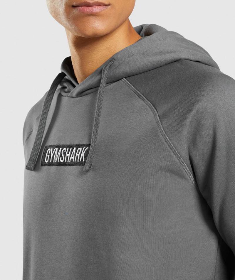 Gymshark Central Kapucnis Pulóver Férfi Mélyszürke  Hungary |  FBKRC-1859