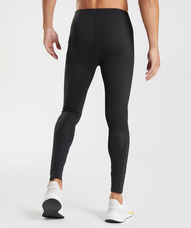 Gymshark Control Baselayer Leggings Férfi Fekete  Hungary |  KJYIP-1658