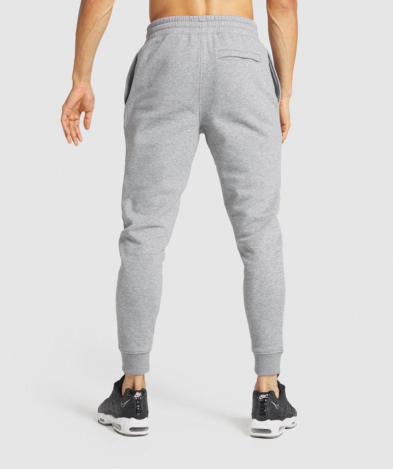 Gymshark Crest Jogger Nadrág Férfi Szürke  Hungary |  VANFZ-9340